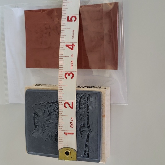 2 Cat Stamps Cat Reading Book Cat Book Cat Stamps for Crafts - Picture 10 of 12